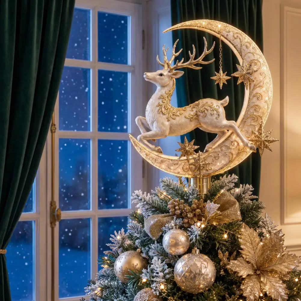 Beleuchtete Weihnachtsbaumspitze – verschiedene Motive