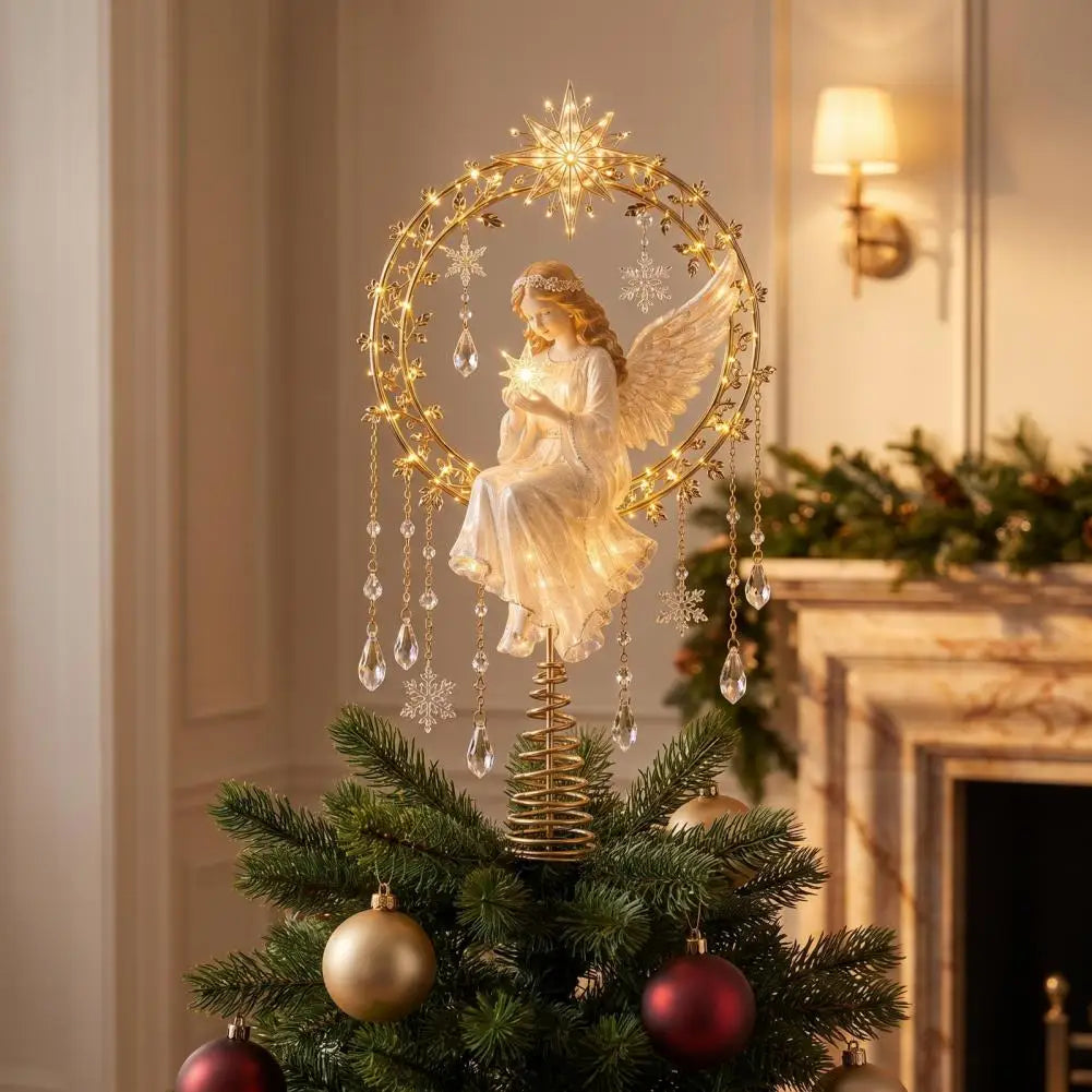 Beleuchtete Weihnachtsbaumspitze – verschiedene Motive
