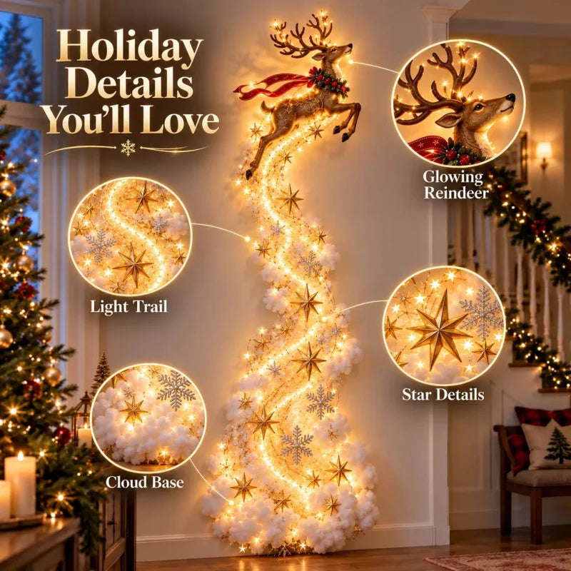 LED-Weihnachtswanddekoration – 60 cm DIY-Set
