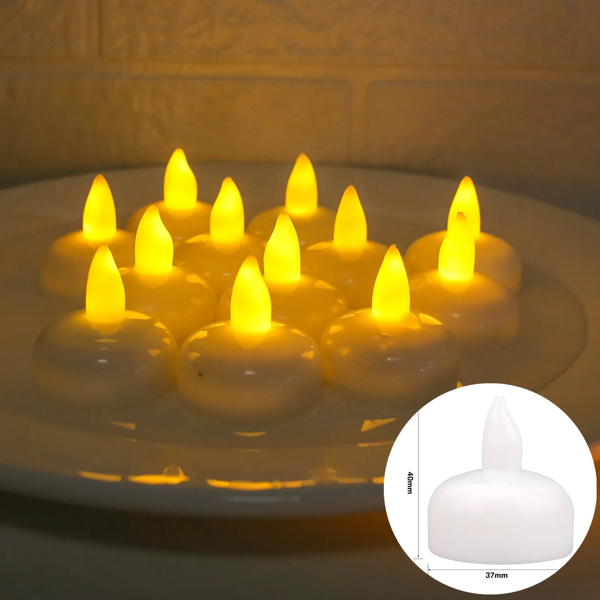 LED-Dekokerzen – 12er- oder 24er-Set