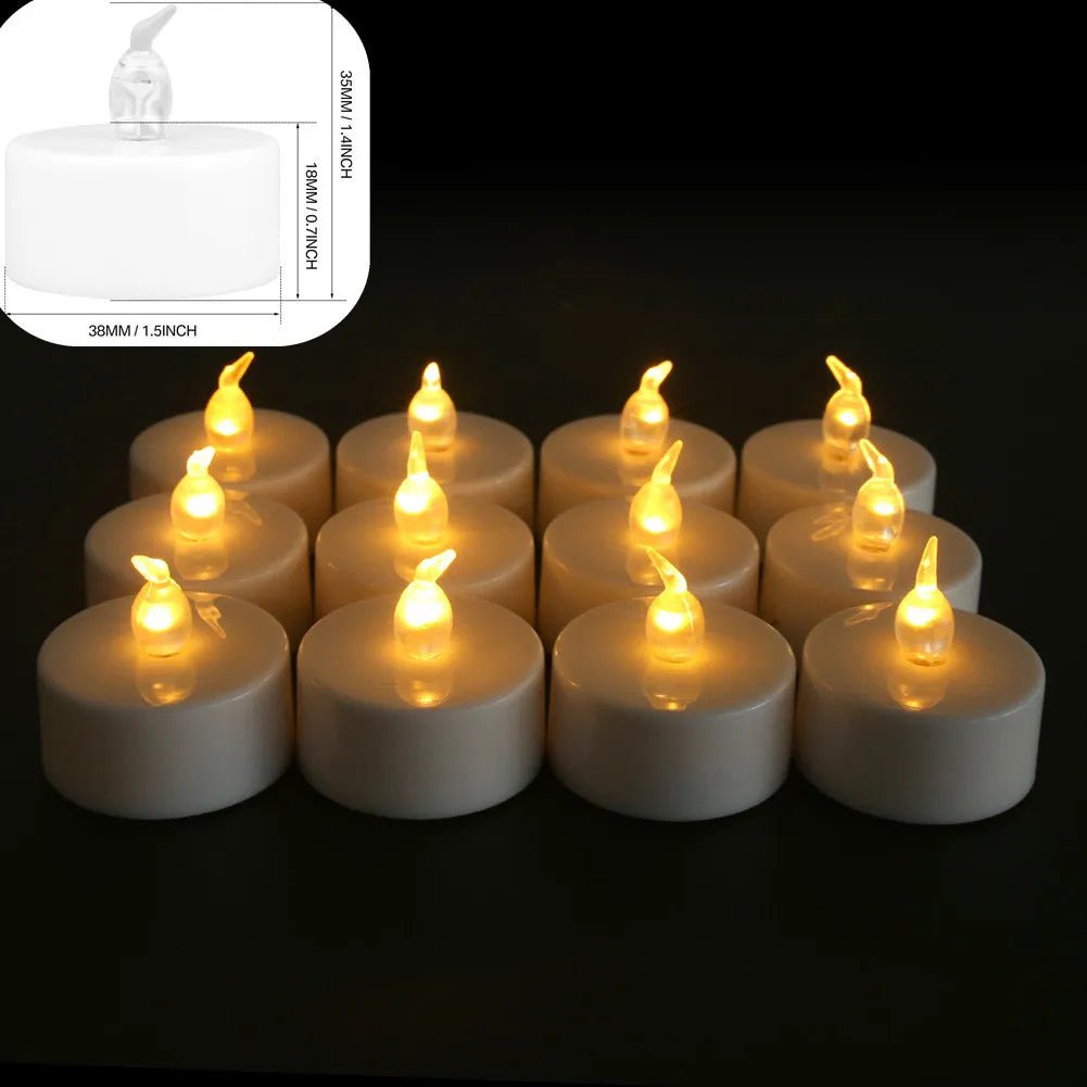 LED-Dekokerzen – 12er- oder 24er-Set