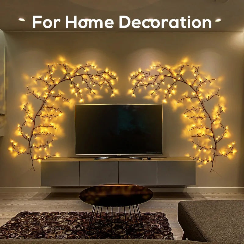 LED-Lichterzweige – warmweiße USB-Dekoration