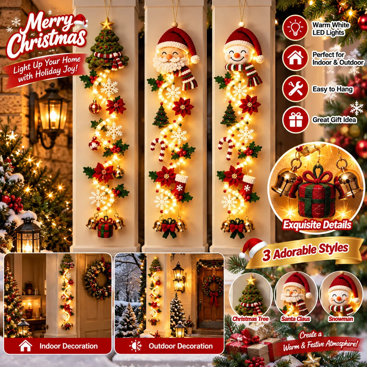 Weihnachtliche Hängedekoration – verschiedene Figuren