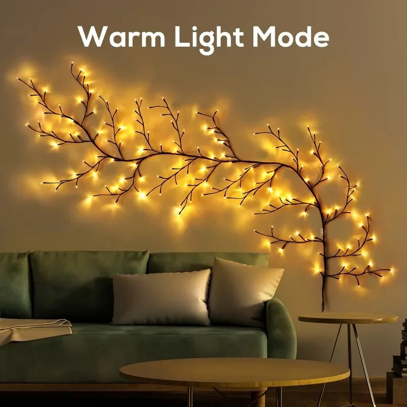 LED-Lichterzweige – warmweiße USB-Dekoration