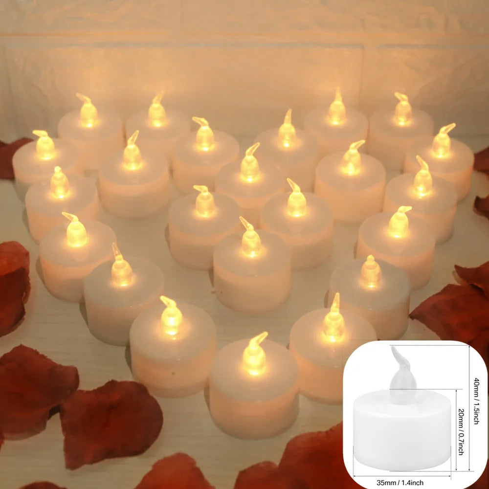 LED-Dekokerzen – 12er- oder 24er-Set